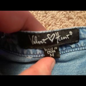 Long sleeve chambray shirt